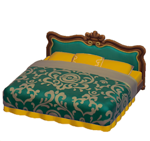 Yellow Antique bed