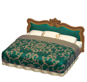 Brown Antique bed