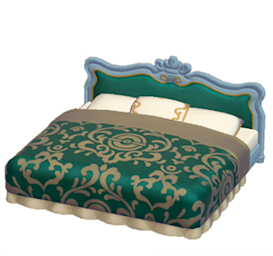 Cyan Antique bed
