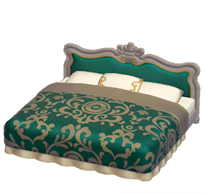 Beige Antique bed