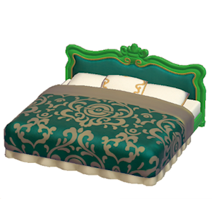 Green Antique bed