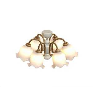 White Antique chandelier