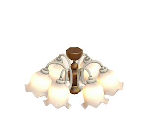White Antique chandelier