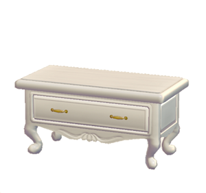 White Antique chest