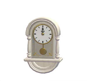 White Antique clock