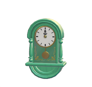 Aquamarine Antique clock
