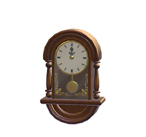White Antique clock