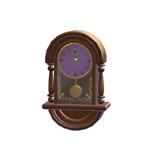 Purple Antique clock