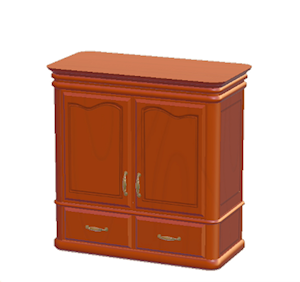 Red Antique closet