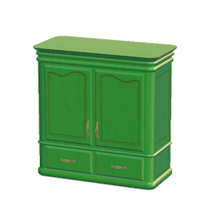 Green Antique closet