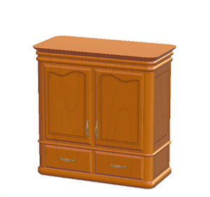 Orange Antique closet