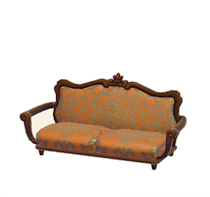 Orange Antique sofa