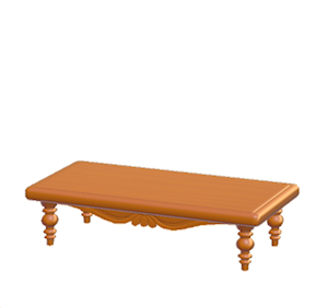Orange Antique table