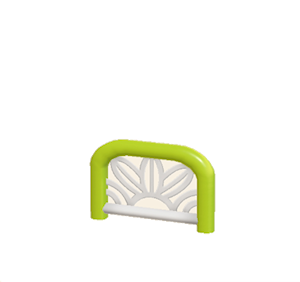Lime Arched barrier (leaf pattern)