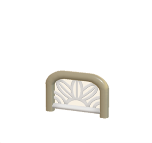 Beige Arched barrier (leaf pattern)