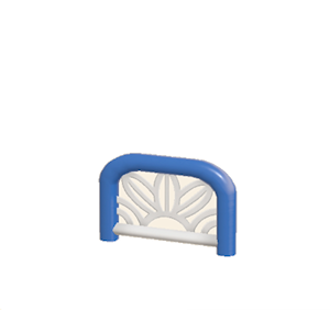 Navy Arched barrier (leaf pattern)