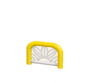 Yellow Arched barrier (leaf pattern)