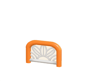 Orange Arched barrier (leaf pattern)