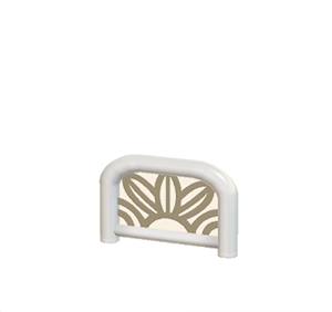 Beige Arched barrier (leaf pattern)