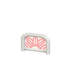 Pink Arched barrier (leaf pattern)