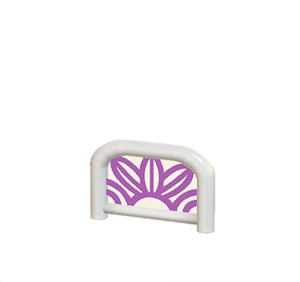 Purple Arched barrier (leaf pattern)