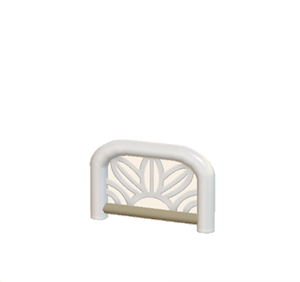 Beige Arched barrier (leaf pattern)