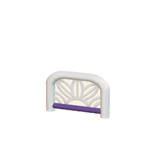 Plum Arched barrier (leaf pattern)