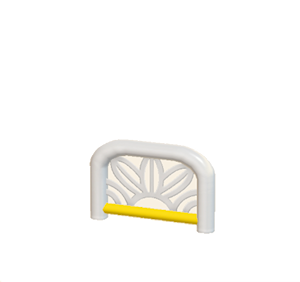 Yellow Arched barrier (leaf pattern)