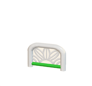 Green Arched barrier (leaf pattern)