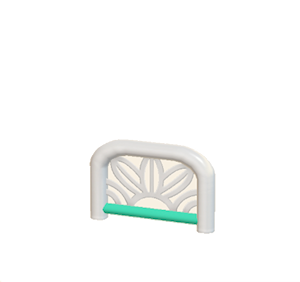 Aquamarine Arched barrier (leaf pattern)