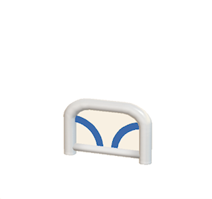 Navy Arched barrier