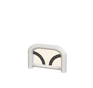 Black Arched barrier