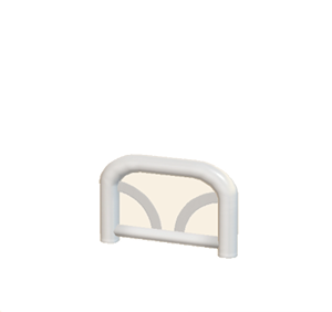 White Arched barrier