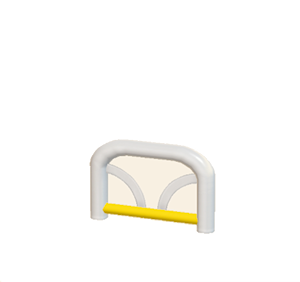 Yellow Arched barrier