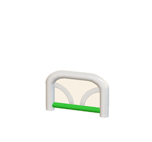 Green Arched barrier