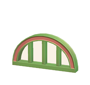Green Arched fencing