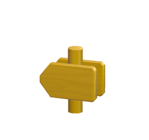 Yellow Arrow sign