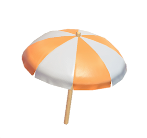 White Beach parasol