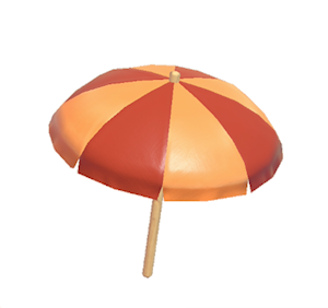 Red Beach parasol