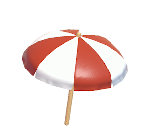 Red Beach parasol
