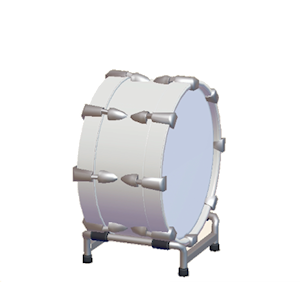 White Big drum
