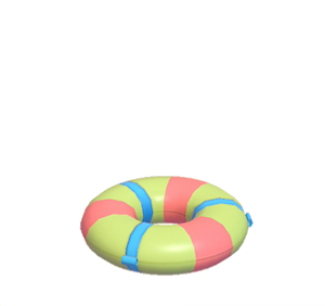 Lime Big swim ring