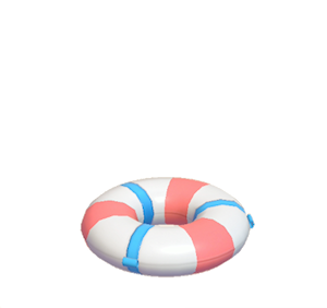 White Big swim ring