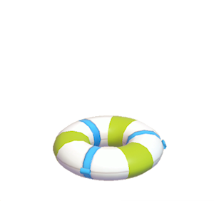 Lime Big swim ring