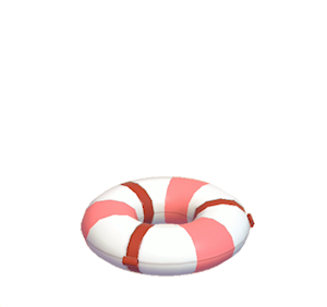 Red Big swim ring