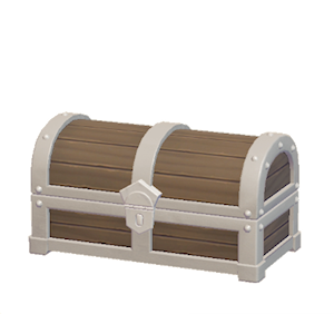 White Big treasure chest