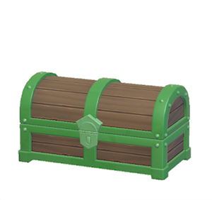 Green Big treasure chest