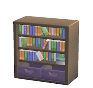 Plum Bookcase
