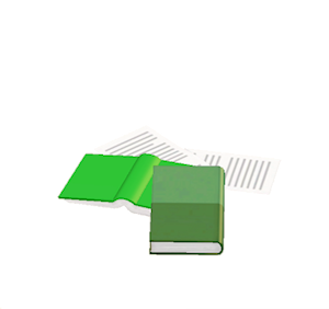 Green Book pile