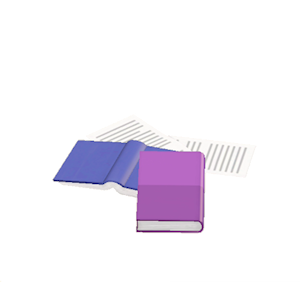 Purple Book pile